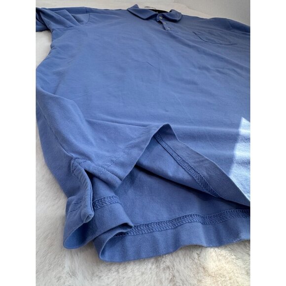 Peter Millar Men's Size XXL Blue Polo Shirt Cotton/Spandex *Discoloration* - Picture 8 of 12